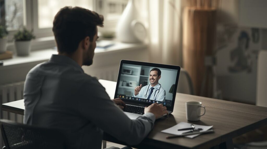 Consulta médica online durante a baixa médica para esclarecimento de direitos e deveres do trabalhador