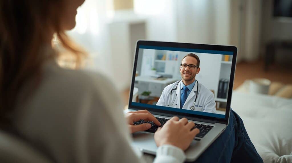Consulta médica online no acompanhamento de distúrbios alimentares em obesidade