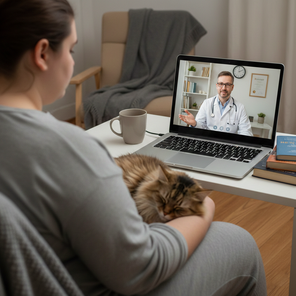 Consulta médica online para diagnóstico e acompanhamento de distúrbios alimentares