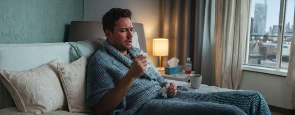 Gripe cuidados em casa e autodeclaração em adulto com sintomas gripais em repouso