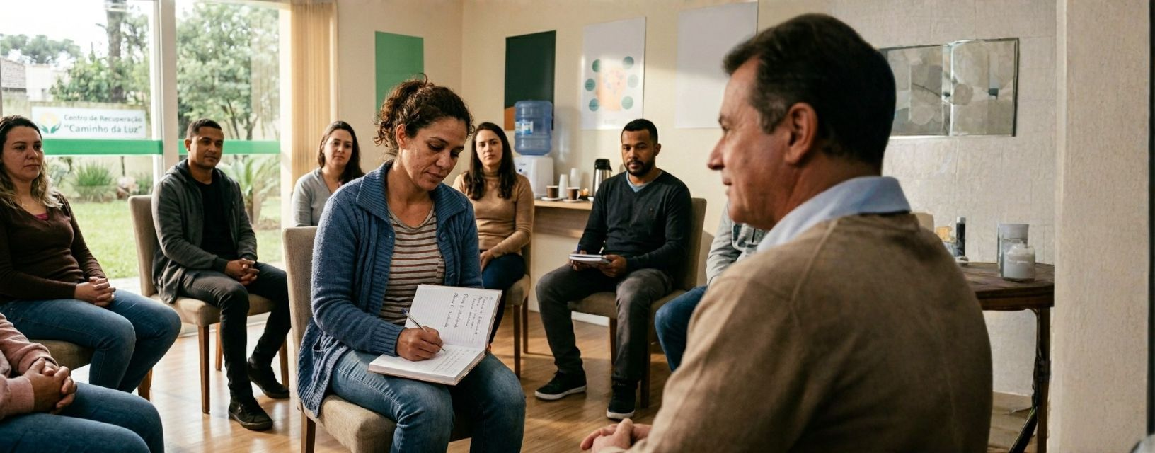 Grupo terapêutico em contexto clínico relacionado com a neurobiologia da dependência e recuperação do comportamento adictivo