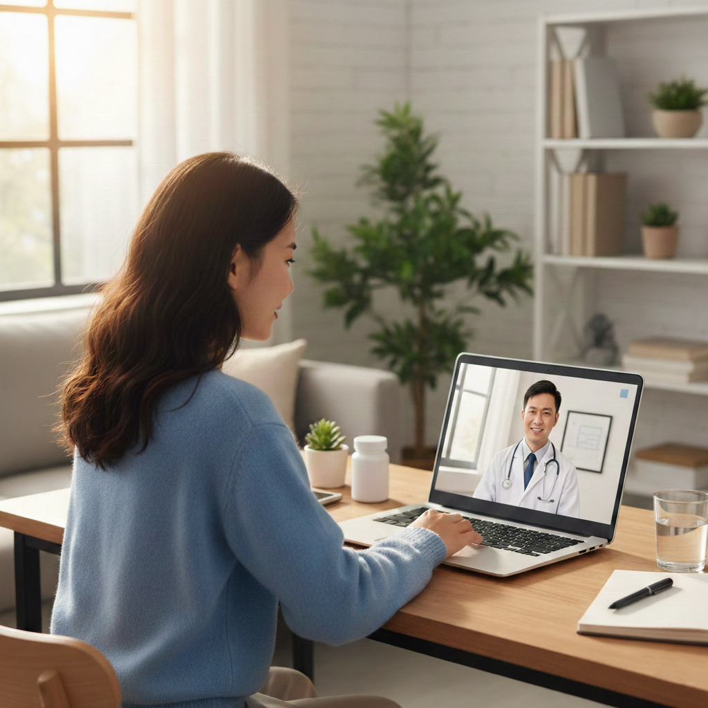 Consulta médica online para promoção da saúde mental ao longo da vida