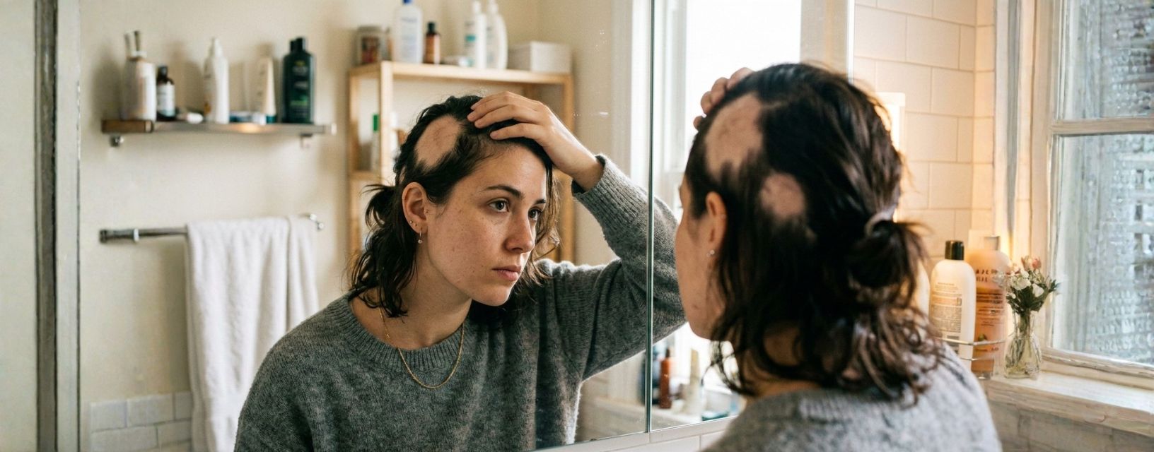 terapia para alopecia areata discutida em consulta dermatológica online