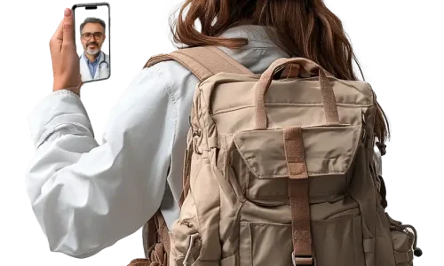 Consulta online do viajante no Médico na Net, com aconselhamento médico para viagens